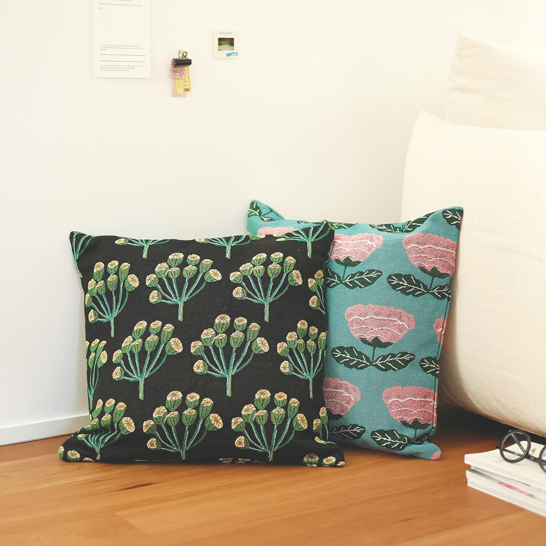 クッションカバー Dahila Dahlia Pillow Covers 20x20 Set of 2 Rustic Summer Rust